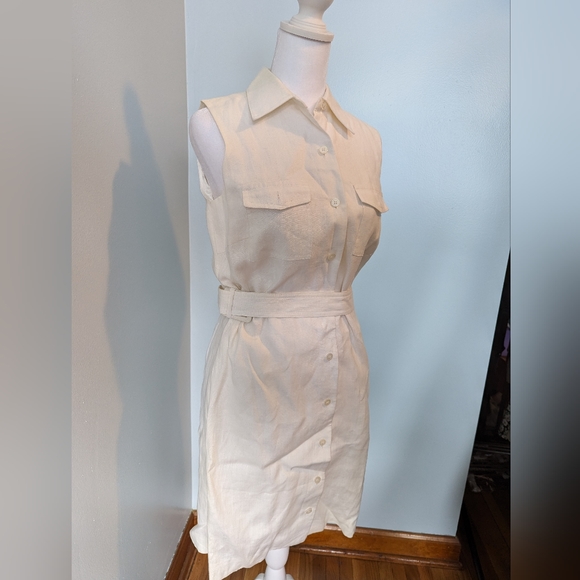 Brooks Brothers 346 Belted Linen Dress - Picture 9 of 10